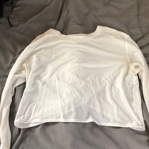 Cropped White Lululemon Shirt